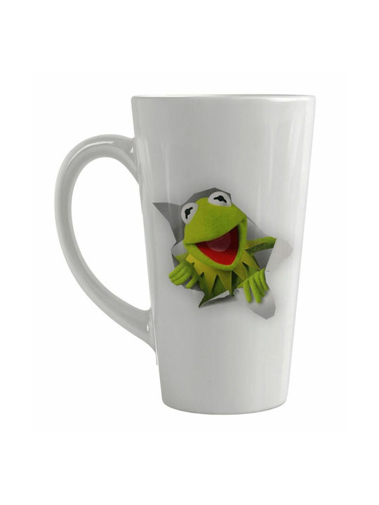 Koupakoupa Kermit Frog Ceramic Cup White 450ml