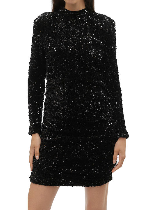 Vero Moda Bella Mini Abendkleid Schwarz