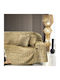 Guy Laroche Monte Armchair Throw Chenille 180x150cm Gold