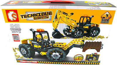 Plastic Construction Toy Cars