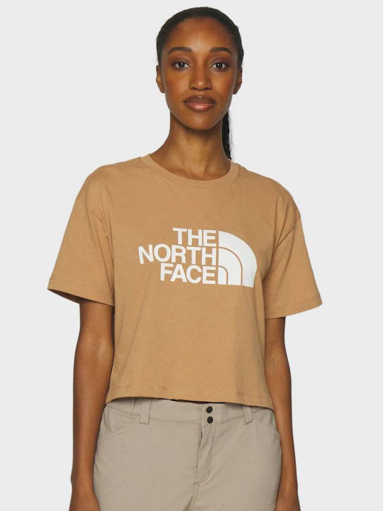 The North Face Γυναικείο Crop T-shirt Καφέ