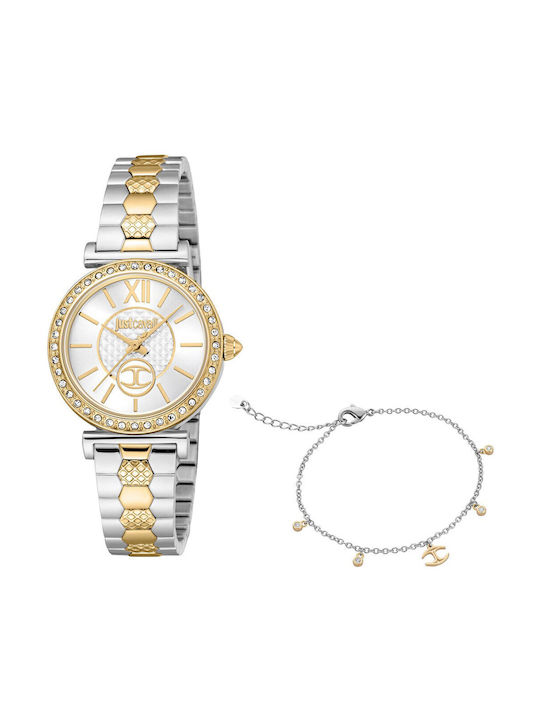 Just Cavalli Watch with Silver Metal Bracelet