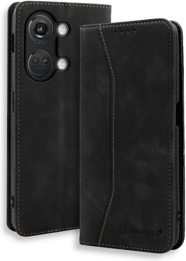 Bodycell PU Leather Wallet Piele artificială Negru (OnePlus Nord 3)