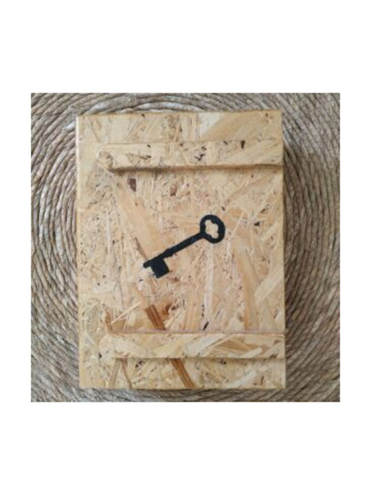 Country Casa Wooden Key Hook Wall 30x24x4cm