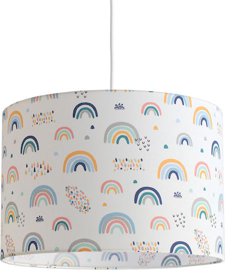 Veis Kids Plastic Single Ceiling Light E27 Funky White 15W 35x24cm