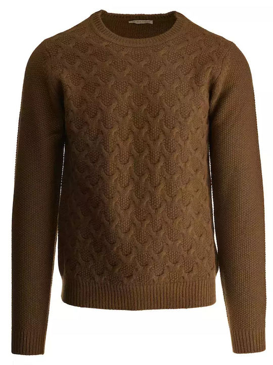 Malagrida Men's Long Sleeve Sweater Brown