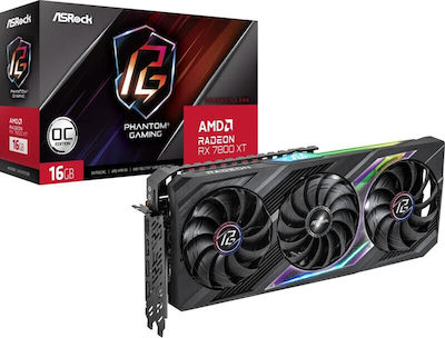 ASRock Radeon RX 7800 XT 16GB GDDR6 Phantom Gaming OC Placă Grafică