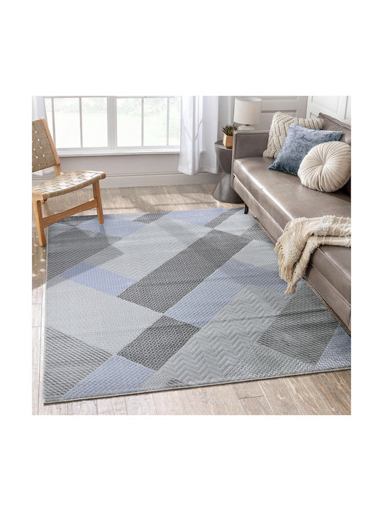 Saray Home Delux Modern Bedroom Rugs Set Blue 38935A-BLU-SET 3pcs