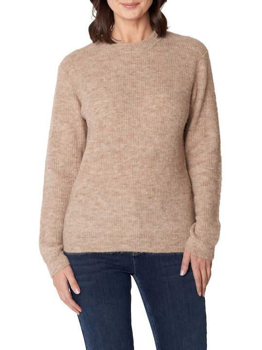 Jensen Woman Women's Long Sleeve Pullover Beige