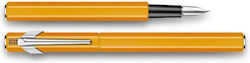 Caran D'ache Writing Pen Medium Orange made of Aluminum with Orange Ink