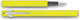 Caran D'ache Writing Pen Medium Yellow made of Aluminum with Blue Ink