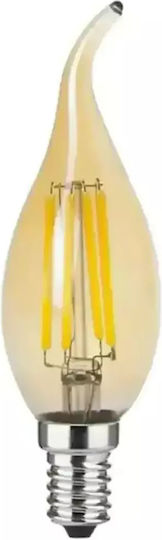 Stimeno Λάμπα LED 4W για Ντουί E14 και Σχήμα C35T Θερμό Λευκό 480lm Dimmable