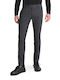 Trousers Elastic in Skinny Fit Black
