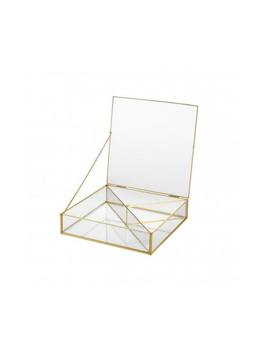 Glass Decorative Box 25x25x55cm