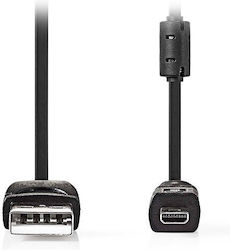 Nedis USB 2.0 Cablu USB-A male - mini USB-A male Black 2m CCGL60810BK20