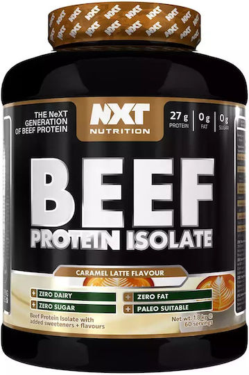 Nxt Nutrition Beef Protein Isolate Gluten & Lactose Free with Flavor Caramel Latte 1.8kg