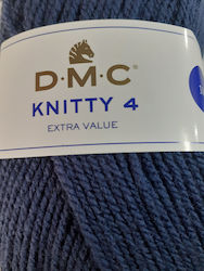 DMC Knitty 4 Ακρυλικό Μπλε 280m 100gr
