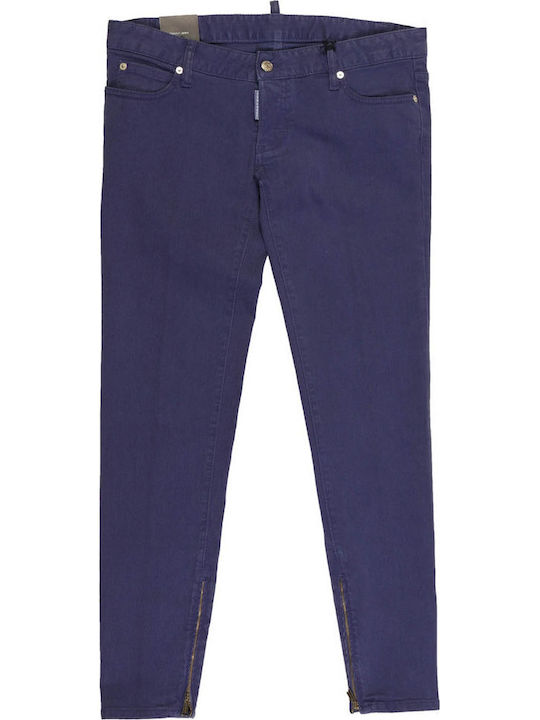 Damen Stoff Hose Lila