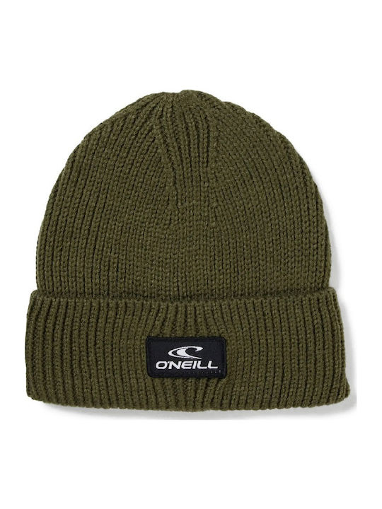 Beanie Unisex Σκούφος Πλεκτός σε Χακί χρώμα