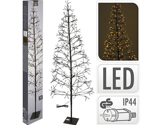Christmas Decorative Illuminated Metal Tree IP44 Electric Black Tree