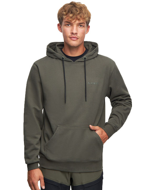 Alpinus Herren Sweatshirt Jacke Khaki