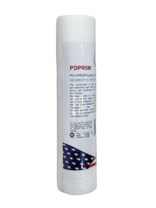 Puredry Water Filter Replacement Reverse Osmosis (RO) made of Polypropylene 10" 5 μm