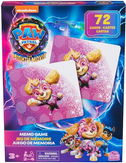 Επιτραπέζιο Παιχνίδι Paw Patrol The Movie: Memogame για 2-4 Παίκτες 3+ Ετών Spin Master