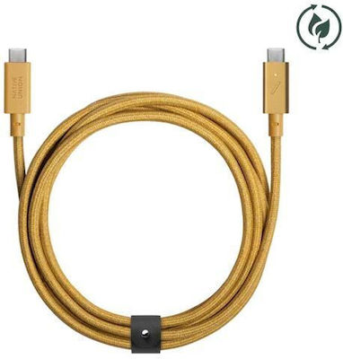 Native Union Belt USB 2.0 Kabel USB-C männlich - USB-C 240W Gold 2.4m (10CAB0188)