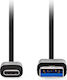 Nedis USB 3.2 Cable USB-C Male - USB-A 15W Silver 1m Bulk
