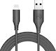 Tellur Regular USB-A la Cablu Lightning Negru 1m (TLL155581)