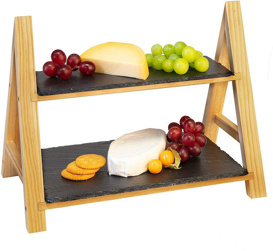 Westmark Πέτρινη Εταζέρα 2 Ορόφων Ø35.5xY27cm Π22xΜ22xΥ27cm