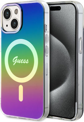 Guess Iridescent Umschlag Rückseite Kunststoff Mehrfarbig (iPhone 15)