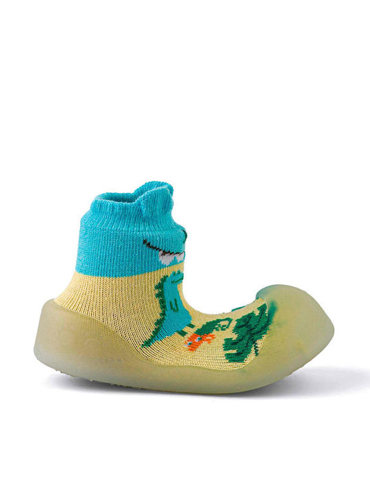 BigToes Kinderstrümpfe Hausschuh-Socken Hellblau