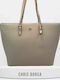 Chris Borsa Damen Tasche Shopper Schulter Beige