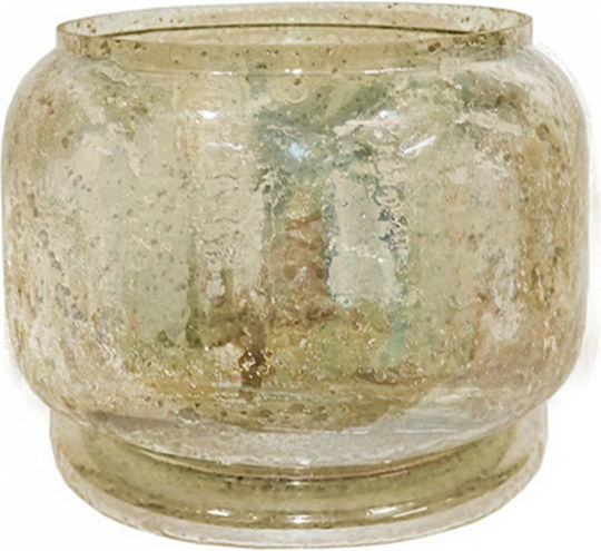 Interni Oggi Glass Vase Gold Diameter 22xHeight 22cm Interni Oggi Glass Vase Gold Diameter 22xHeight 22cm