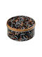 Butlers Grove Ornament de masă de Crăciun Borcan de prăjituri Metalic Negru Înălțime 16.7cm.