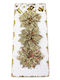 Christmas Decorative Flower 8cm Glitter 3pcs