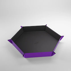 Gamegenic Magnetic Hexagonal Dice Tray - Black/green Swamp