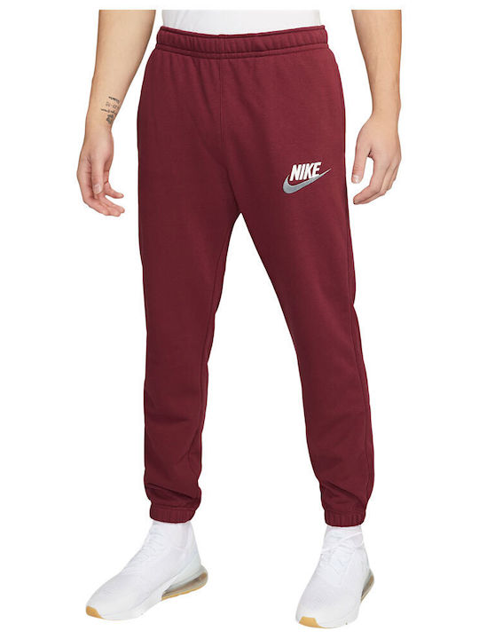 Pantaloni de trening cu Elastic Burgundy