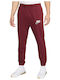 Pantaloni de trening cu Elastic Burgundy