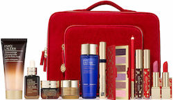 Estee Lauder Αnti-ageing Travel Cosmetic Set Blockbuster Suitable for All Skin Types with Lip Gloss / Mascara / Serum / Face Cleanser / Eye Cream / Face Cream / Lipstick / Toiletry Bag