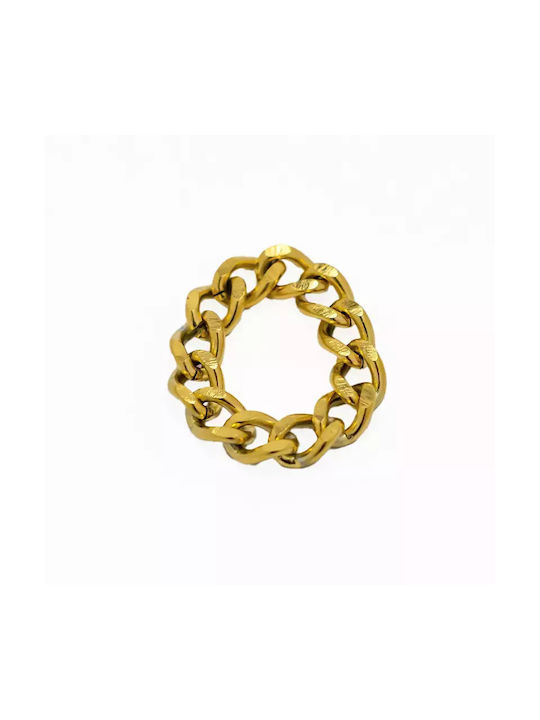 Women's Ring from Steel Gold Plated