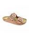 Vesna Leather Women's Flat Sandals Anatomic in Pink Color