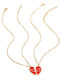Tatu Moyo Kinderhalskette Herz aus Gold mit Kette SJ2308143629107356