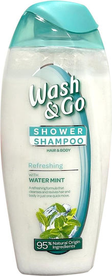 Wash & Go Mint 95% Natural Σαμπουάν 250ml