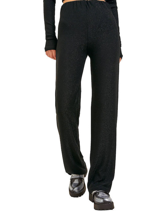 Jack & Jones Dama Tesatura Pantaloni Negru