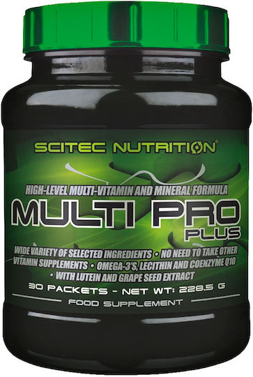 Scitec Nutrition Multi Pro Plus Πολυβιταμίνη για Ενέργεια, Ενίσχυση του Ανοσοποιητικού & το Νευρικό Σύστημα 30 x 1 φακελίσκοι