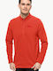 Long Sleeve Athletic Blouse Red