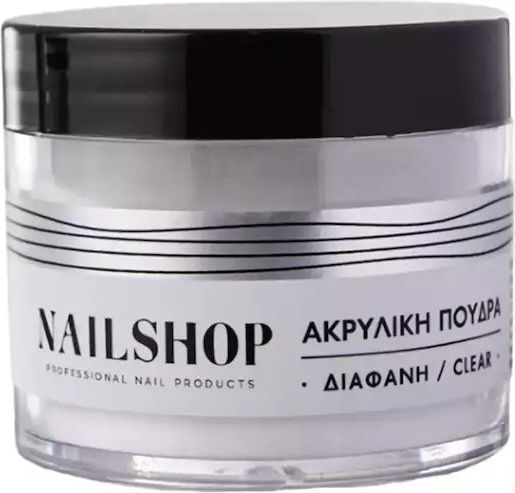 Nailshop Σκόνη Ακρυλικού Διάφανη 45gr
