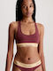 Women's Sports Bra without Padding Burgundy